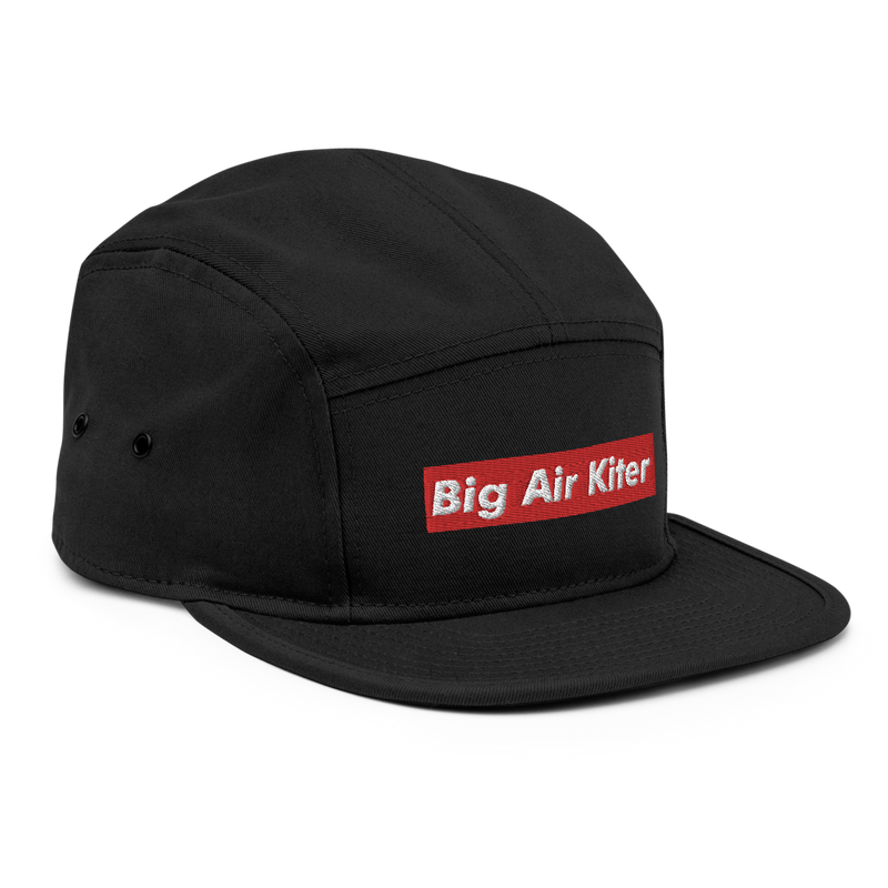 Big Air Kiter | 5 Panel Cap | Black